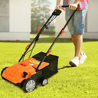 13 Inch 12 Amp Electric Scarifier With Collection Bag And Removable Blades