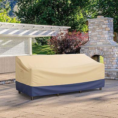 Patio Furniture Cover with Padded Handle and Click-Close Straps-77 x 43 x 30 inches