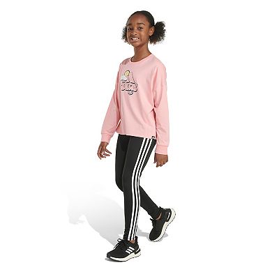 Toddler Girl adidas Long Sleeve Waist Crew T-Shirt