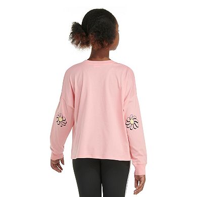 Toddler Girl adidas Long Sleeve Waist Crew T-Shirt