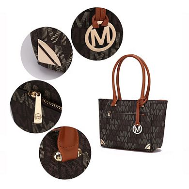 MKF Collection Lady II M Signature Tote & Wallet Set by Mia K