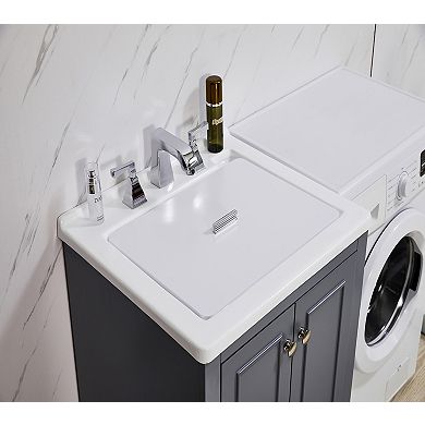 Danna 24 in. x 34 in. EngineeWood Laundry Sink