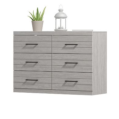 Hamsper 6-Drawer Dresser (31.7 in. × 46.5 in. × 16.3 in.)