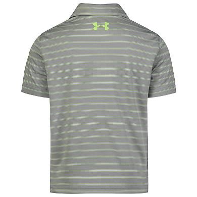 Boys' 4-7 Under Armour UA Matchplay Stripe Short Sleeve Polo