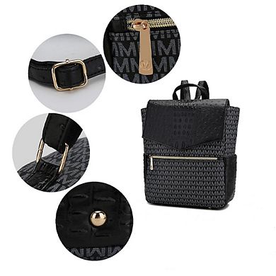 MKF Collection Leidy M Signature/Croco Backpack by Mia K.