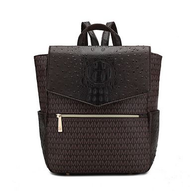 MKF Collection Leidy M Signature/Croco Backpack by Mia K.