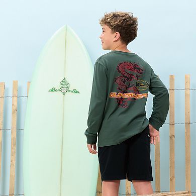 Boys 8-20 Quiksilver Dragon Logo Long Sleeve Tee