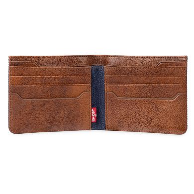 Men's Levi's® RFID-Blocking Denim Leather Bifold Wallet
