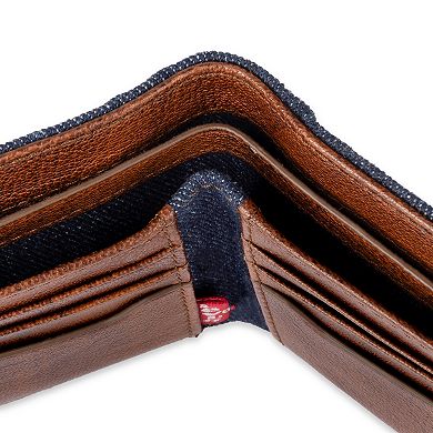 Men's Levi's® RFID-Blocking Denim Leather Bifold Wallet