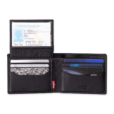 Men's Levi's® RFID Leather Passcase Wallet with Bill Divider