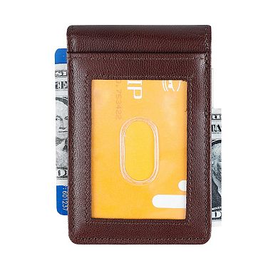 Men's Dockers® RFID-Blocking Leather Front Pocket Bifold Wallet with Removable Money Clip