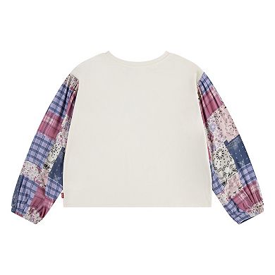 Girls 7-16 Levi's® Patchwork Long Sleeve Top