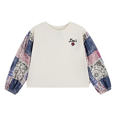 Girls 7-16 Levi's® Patchwork Long Sleeve Top