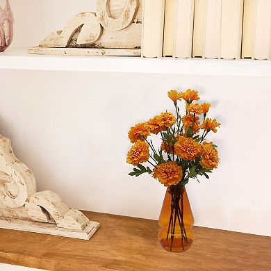 Sonoma Goods For Life Artificial Marigolds & Glass Vase Table Decor
