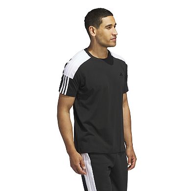 Men's adidas Essentials 3-Stripes Color Block Sportswear T-Shirt