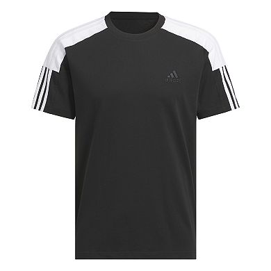 Men's adidas Essentials 3-Stripes Color Block Sportswear T-Shirt