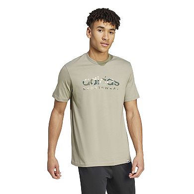 Men's adidas Camo Linear Sportswear T-Shirt