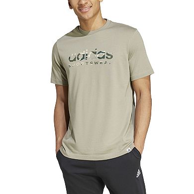 Men's adidas Camo Linear Sportswear T-Shirt