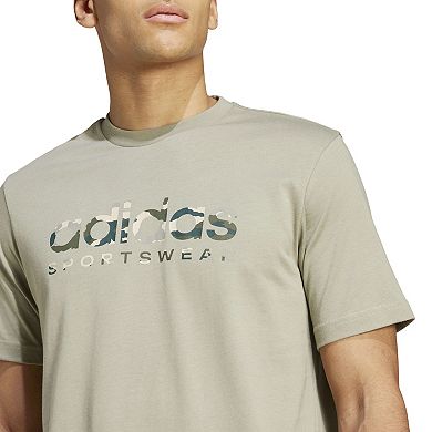 Men's adidas Camo Linear Sportswear T-Shirt