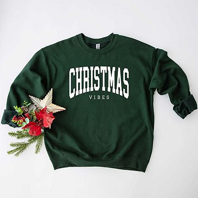 Christmas Vibes Varsity Sweatshirt