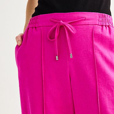 Women's Nine West Mid-Rise Cropped Drawstring Pants