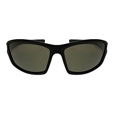 Men's Tek Gear?? 63mm Classic Sport Polarized Wrap Sunglasses