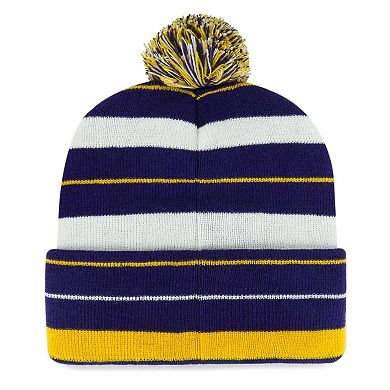 Men's '47 Purple Minnesota Vikings Powerline Cuffed Knit Hat with Pom