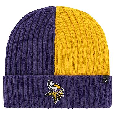 Men's '47 Purple Minnesota Vikings Fracture Cuffed Knit Hat