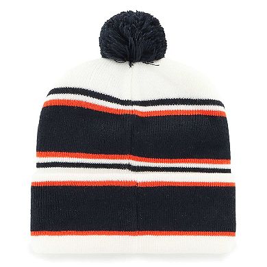 Youth '47 White Chicago Bears Stripling Cuffed Knit Hat with Pom