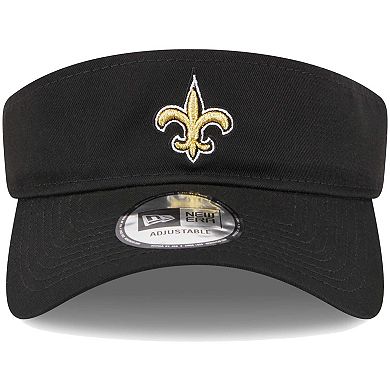 Men's New Era Black New Orleans Saints Main Adjustable Visor