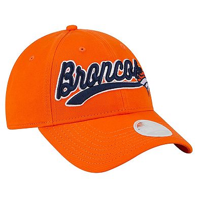 Women's New Era  Orange Denver Broncos Cheer 9FORTY Adjustable Hat