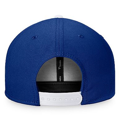 Men's Fanatics Branded Blue/White Toronto Maple Leafs Fundamental Colorblocked Snapback Hat