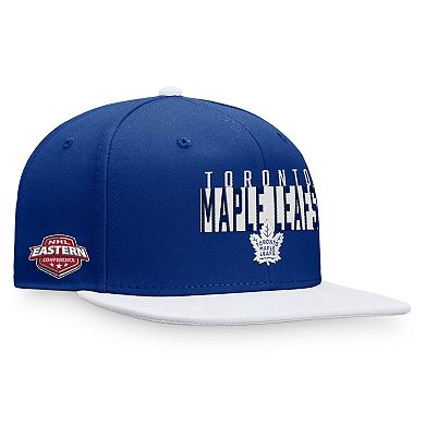 Men's Fanatics Branded Blue/White Toronto Maple Leafs Fundamental Colorblocked Snapback Hat