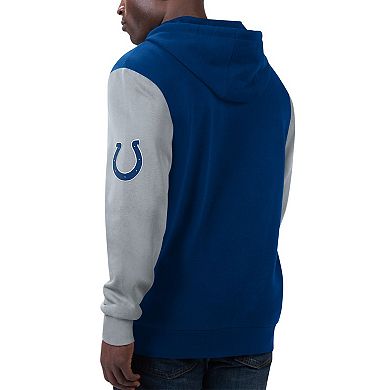 Men's G-III Sports by Carl Banks Royal/Gray Indianapolis Colts T-Shirt & Full-Zip Hoodie Combo Set