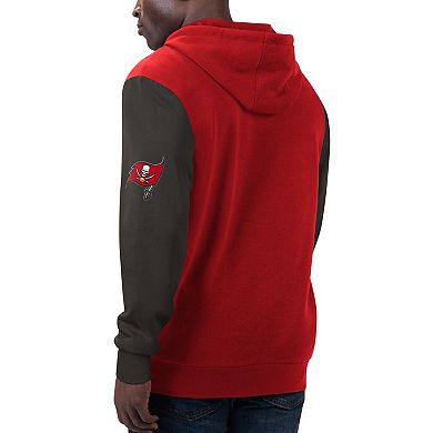 Men's G-III Sports by Carl Banks Red/Pewter Tampa Bay Buccaneers T-Shirt & Full-Zip Hoodie Combo Set