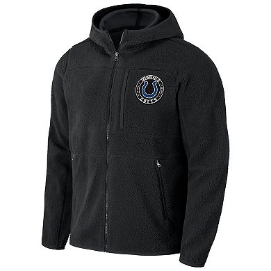 Men's NFL x Darius Rucker Collection by Fanatics  Black Indianapolis Colts Sherpa Full-Zip Hoodie