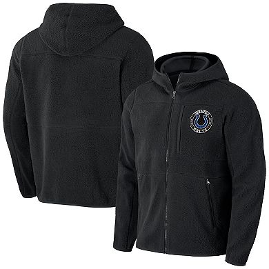 Men's NFL x Darius Rucker Collection by Fanatics  Black Indianapolis Colts Sherpa Full-Zip Hoodie