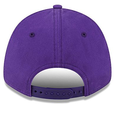 Women's New Era Purple Los Angeles Lakers Cheer Tailsweep 9FORTY Adjustable Hat