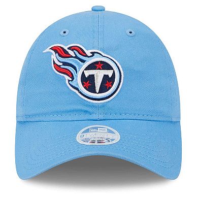 Women's New Era  Light Blue Tennessee Titans  Main Core Classic 2.0 9TWENTY Adjustable Hat