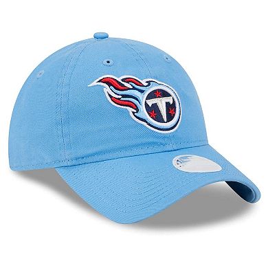 Women's New Era  Light Blue Tennessee Titans  Main Core Classic 2.0 9TWENTY Adjustable Hat