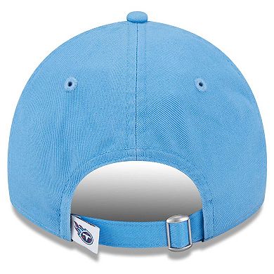 Women's New Era  Light Blue Tennessee Titans  Main Core Classic 2.0 9TWENTY Adjustable Hat