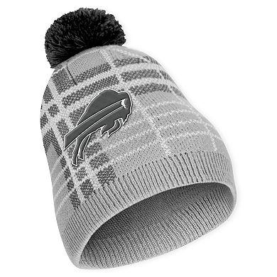 Women's WEAR by Erin Andrews Buffalo Bills Plaid Knit Hat with Pom & Scarf Set