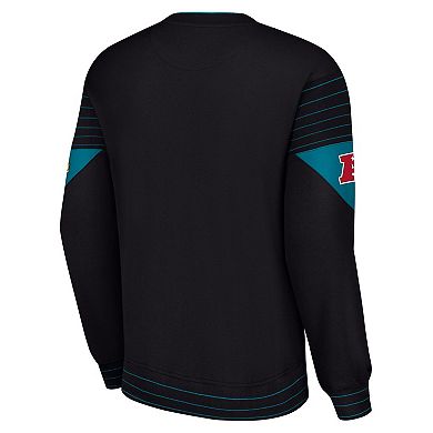 Men's Starter Black Jacksonville Jaguars Face-Off Pullover Sweatshirt