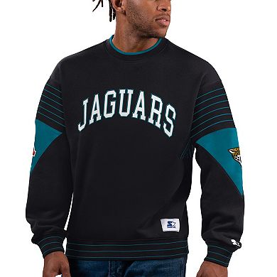 Men's Starter Black Jacksonville Jaguars Face-Off Pullover Sweatshirt