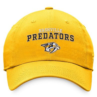 Women's Fanatics Branded Gold Nashville Predators Fundamental Two-Hit Adjustable Hat