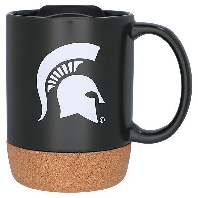 The Memory Company Michigan State Spartans 14oz. Cork Bottom Mug with Lid