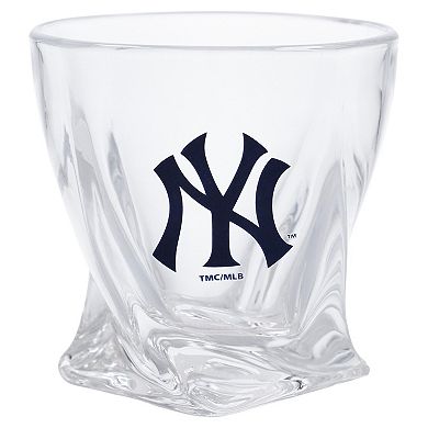 New York Yankees 11oz. Logo Curved Rocks Glass