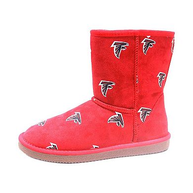 Women's Cuce Red Atlanta Falcons Allover Logo Boots