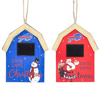 Buffalo Bills 2-Pack Countdown Ornament Set