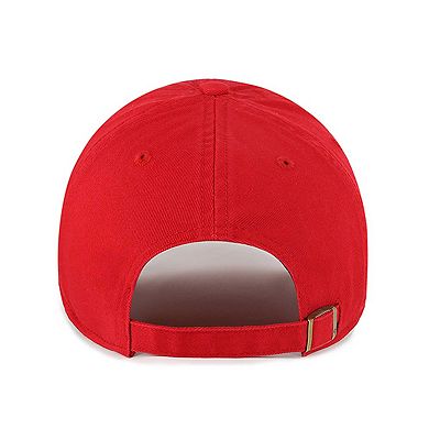 Men's '47 Red Atlanta Hawks Hand Off Clean Up Adjustable Hat